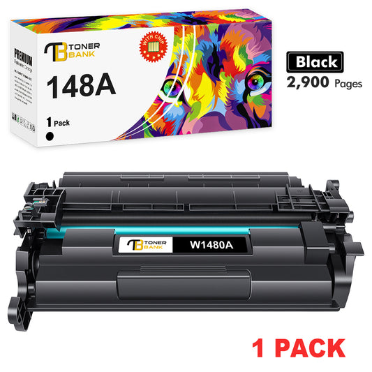 148A 148X Black Toner Cartridge with Chip Compatible for HP W1480A 148A Laserjet Pro 4001dn MFP 4101fdw 4101fdn 4001n 4001dn 4001dw 1 Pack