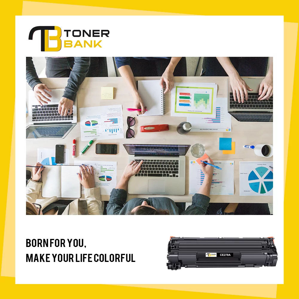 78A Toner Cartridges High Yield Replacement for HP 78A CE278A Toner Cartridge | Works with HP Laserjet Pro P1606DN P1566, P1606 Series, HP Laserjet Pro MFP M1536dnf M1536 Series | CE278D 4 Black