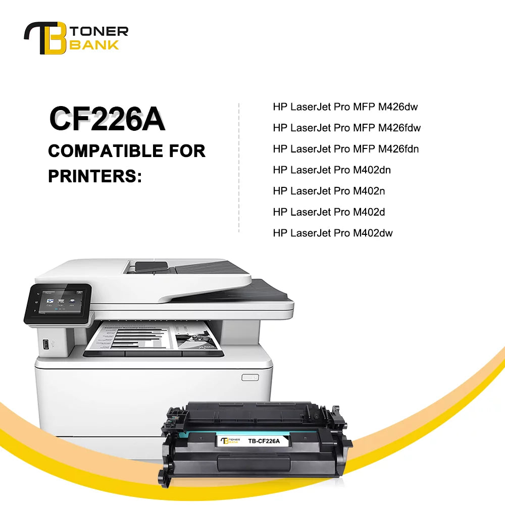 compatible for hp 26a cf226a black toner cartridges 4 packs