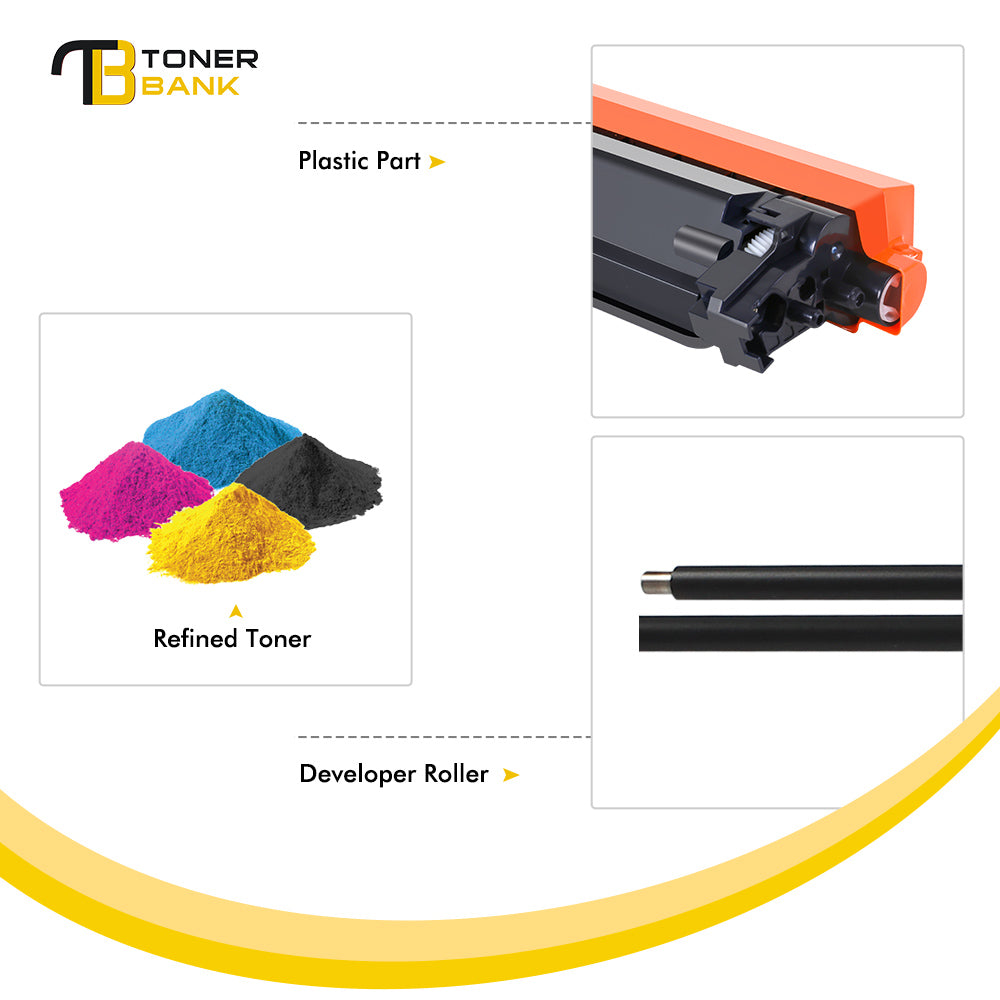 TN227 Toner Cartridge Compatible for Brother TN227 TN223 TN227BK TN-227BK/C/M/Y for MFC-L3770CDW HL-L3290CDW HL-L3270CDW HL-L3210CW HL-L3230CDW MFC-L3750CDW MFC-L3710CW Printer Ink (5-Pack)