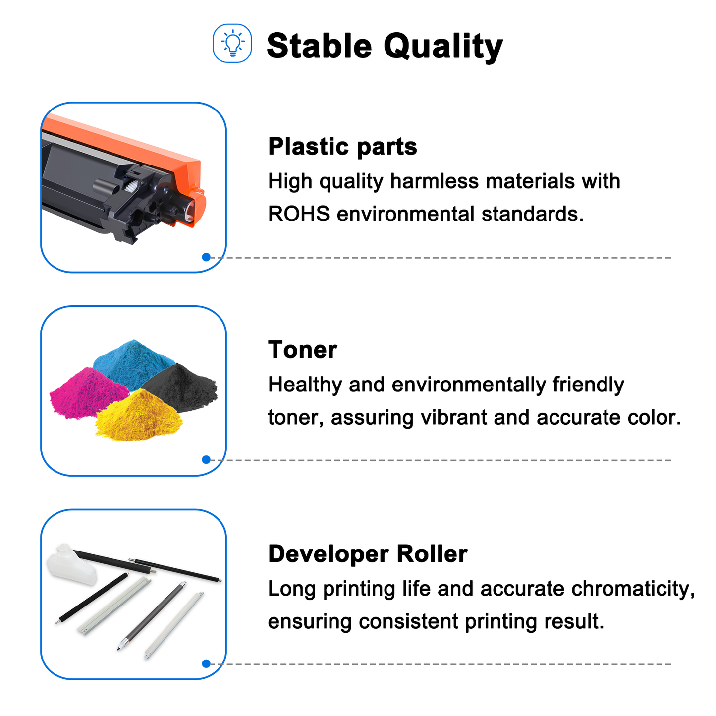 Toner Bank Compatible for Brother TN-243CMYK Toner Value Pack TN247 for Brother DCP-L3550CDW DCP-L3510CDW HL-L3210CW HL-L3230CDW MFC-L3750CDW MFC-L3710CW TN243CMYK Black Cyan Yellow Magenta 5-Pack