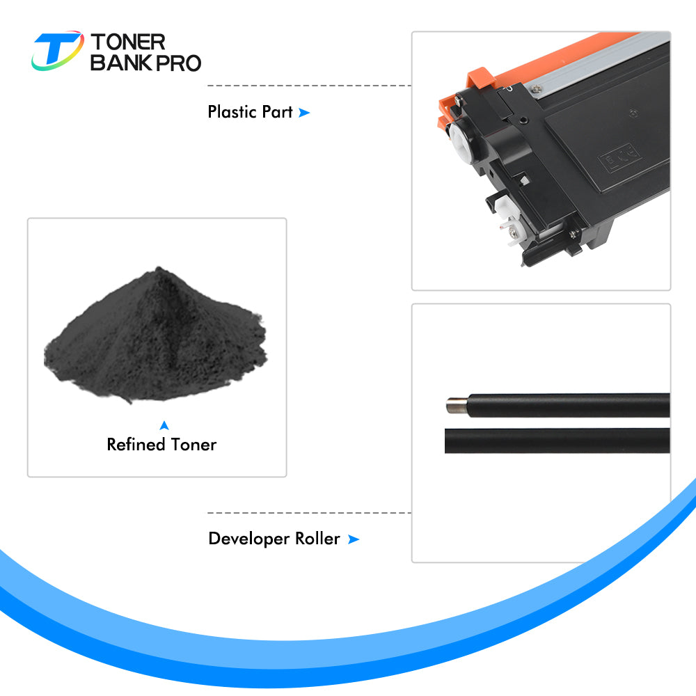 TN660 Toner Cartridge Compatible for Brother TN660 TN630 TN-660 TN-630 HL-L2300D HL-L2380DW HL-L2320D HL-L2340DW MFC-L2700DW MFC-L2740DW DCP-L2540DW Printer Ink (Black, 2-Pack)