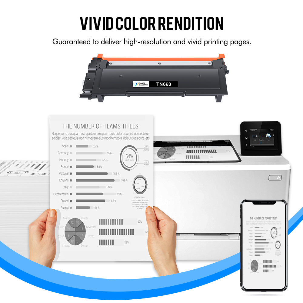 TN660 TN630 Toner Cartridge Compatible for Brother TN-660 TN660 TN 660 630 MFC-L2700DW HL-L2300D HL-L2320D HL-L2340DW HL L2360DW DCP-L2540DW DCP-L2520DW MFC-L2740DW Printer Ink (4-Pack, Black)