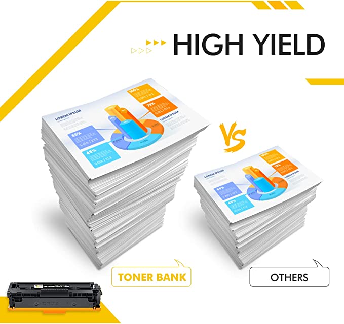054H 054 CRG-054H Toner Cartridge Compatible for Canon 054H Color imageCLASS MF641Cdw MF642Cdw MF644Cdw LBP622Cdw LBP621CW Printer Ink (Black Cyan Magenta Yellow, 4-Pack)