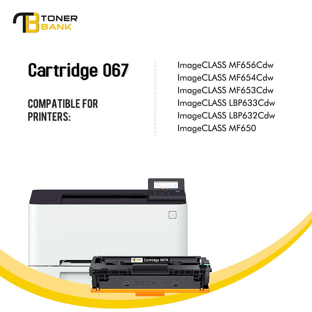 Compatible for Canon 067 Toner Cartridge 4-Pack