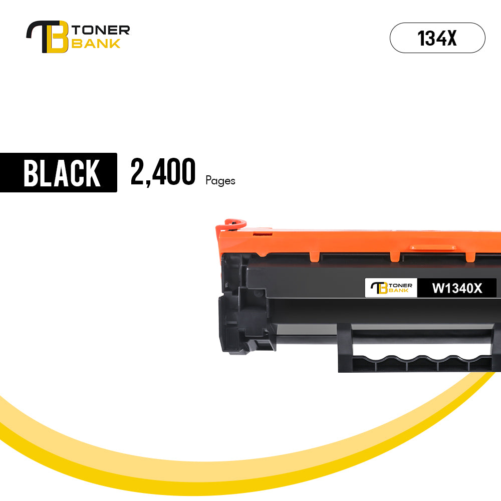 134X 134A Black Toner Cartridges with Chip Compatible for HP 134X W1340X 134A W1340A for HP LaserJet M209dw MFP M234dw MFP M234sdn MFP M234sdw Printer Ink High Yield 2-Pack