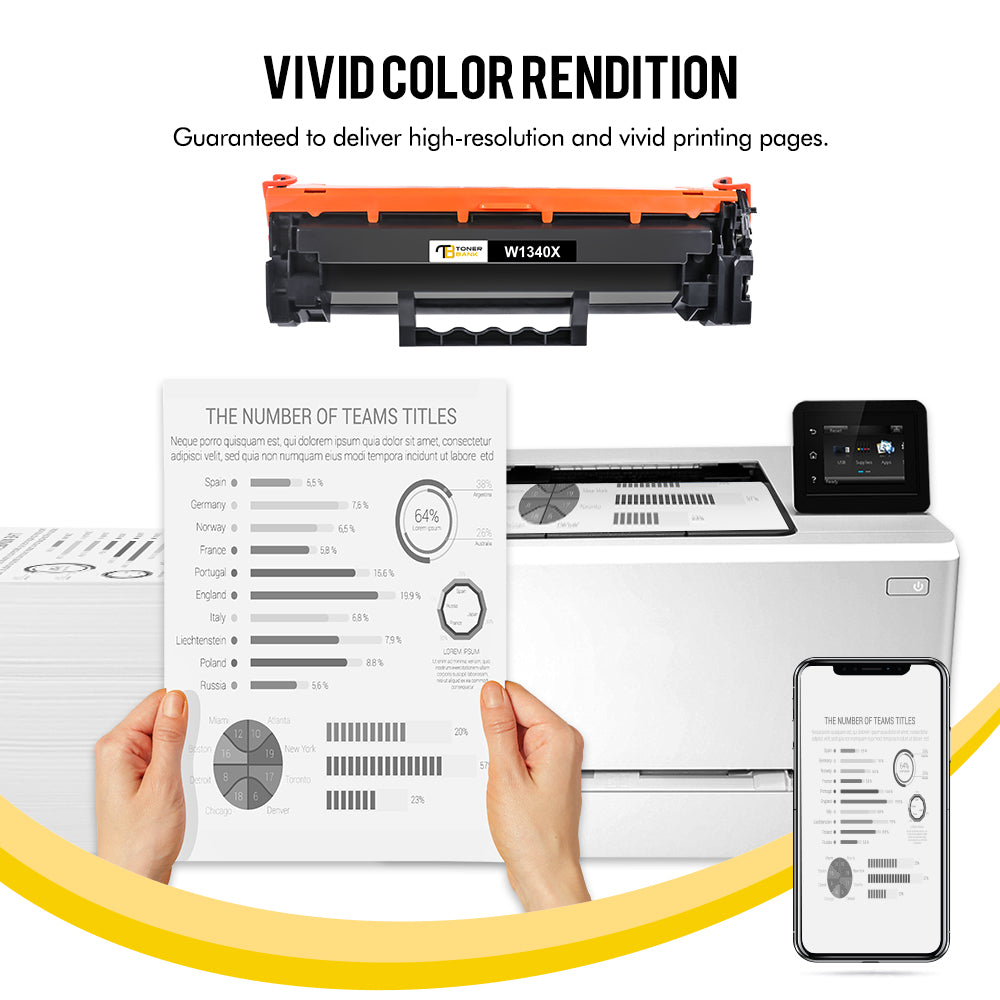 134X 134A Black Toner Cartridges with Chip Compatible for HP 134X W1340X 134A W1340A for HP LaserJet M209dw MFP M234dw MFP M234sdn MFP M234sdw Printer Ink High Yield 2-Pack