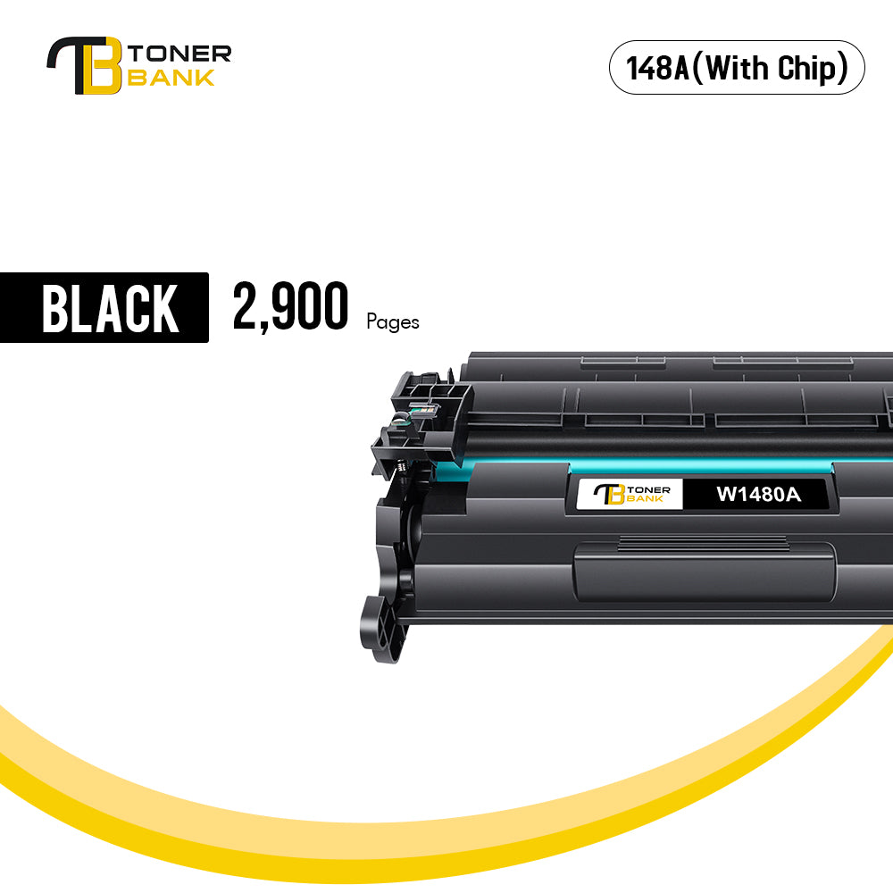 148A 148X Black Toner Cartridge No Chip Compatible for HP W1480A 148A W1480X 148X Laserjet Pro 4001dn MFP 4101fdw 4101fdn 4001n 4001dn 4001dw 2-Pack