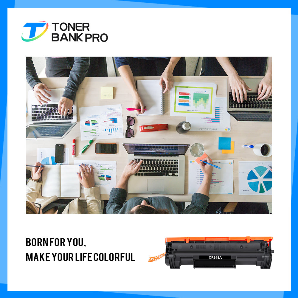 48A Toner Cartridge Compatible for HP 48A CF248A 248A HP Laserjet Pro M15w MFP M29w M28w M16w M31w M30w M15a M16a M28a M29a M15 M29 M28 Series Printer Ink (Black, 2-Pack)