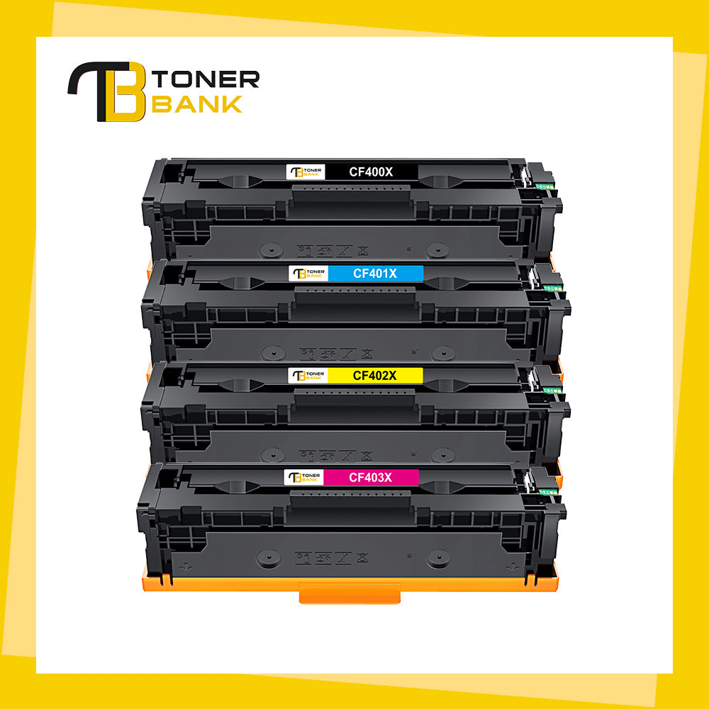 201A 201X CF400X Compatible Toner Cartridge Replacement for HP 201X CF400A CF400X CF401X CF403X CF402X High Yield M252dw M277dw M252n M277n Printer (Black Cyan Magenta Yellow, 4-Pack)