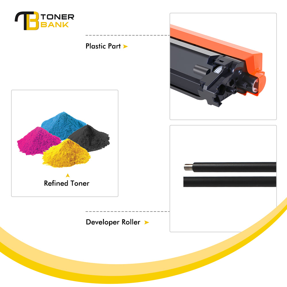 TN223 Toner Cartridge Compatible for Brother TN223 TN227 TN-223BK HL-L3270CDW L3210CW L3230CDW L3290CDW MFC-L3710CW MFC-L3750CDW Printer (Black, Cyan, Yellow Magenta, 4-Pack)