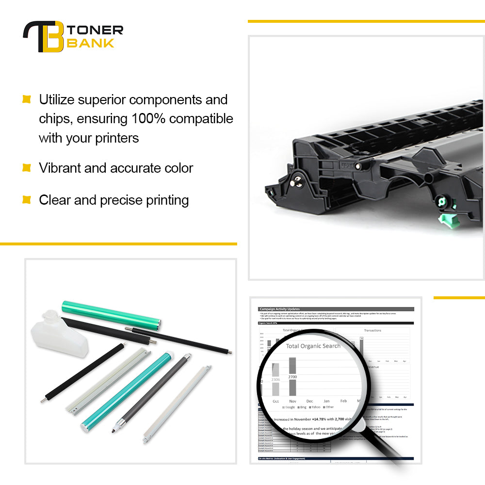 Toner Bank TN660 Toner Cartridge and DR630 Drum Unit Set Compatible for Brother TN-660 DR-630 HL-L2300D HL-L2320D MFC-L2740DW HL-L2380DW (1x TN-660 Toner + 1x DR-630 Drum Unit, Black)