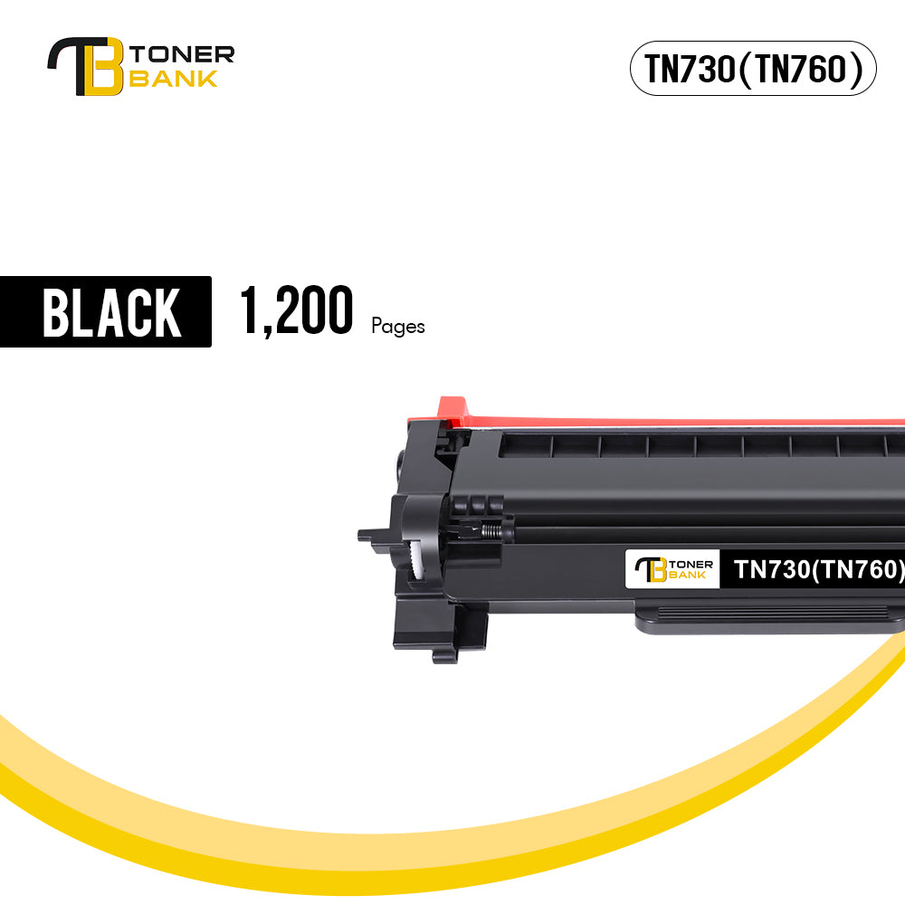 compatible brother tn760 tn730 toner cartridge black 4 pack