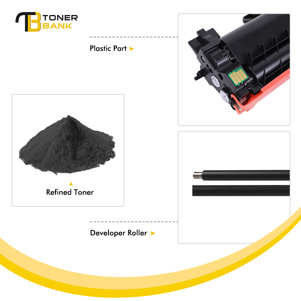 Compatible for Brother TN-760 TN 760 Toner Cartridge Black, 4 Pack