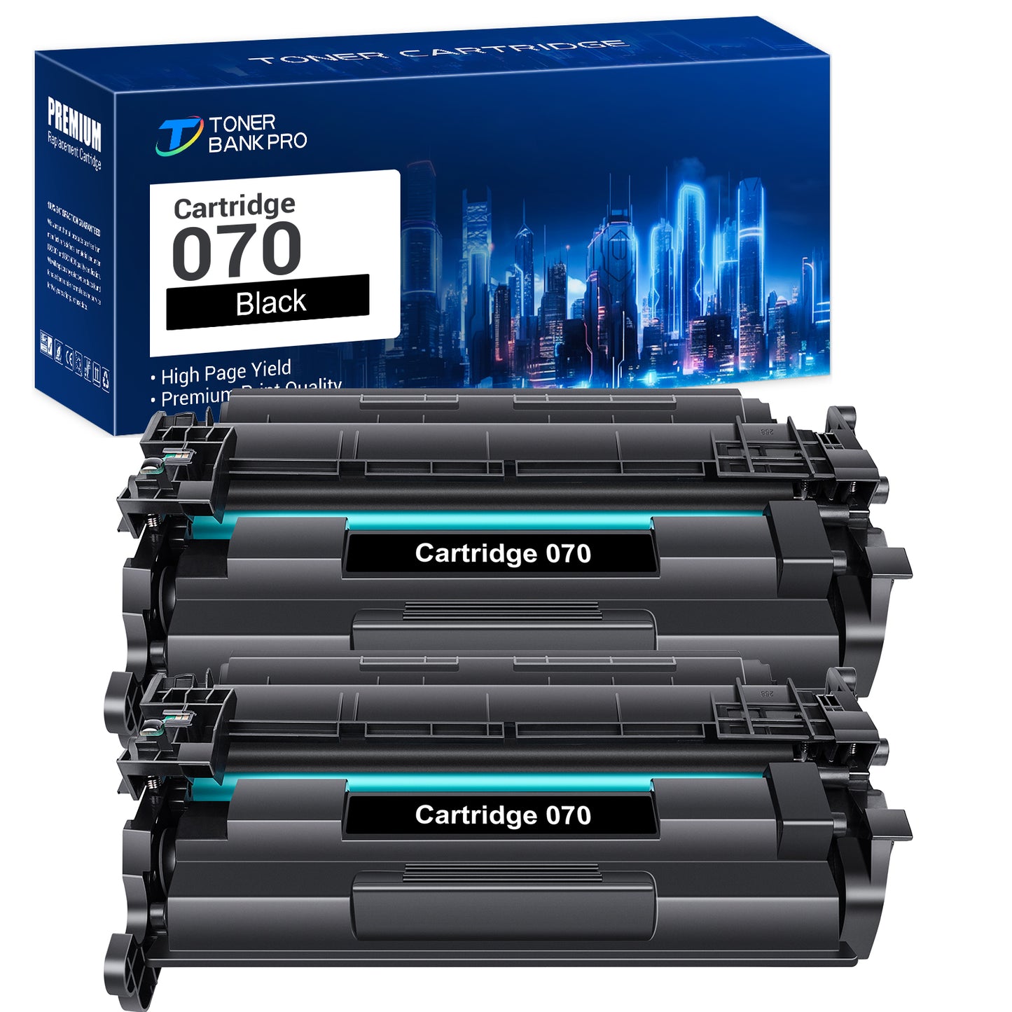 Cartridge 070 Toner Replacement Compatible for Canon 070 CRG070 CRG-070 imageCLASS MF465dw MF462dw LBP247dw LBP246dw Printer (Black,2-Pack)