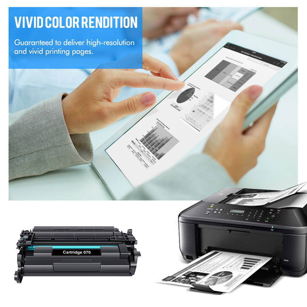 Cartridge 070 Toner Replacement Compatible for Canon 070 CRG070 CRG-070 imageCLASS MF465dw MF462dw LBP247dw LBP246dw Printer (Black,2-Pack)