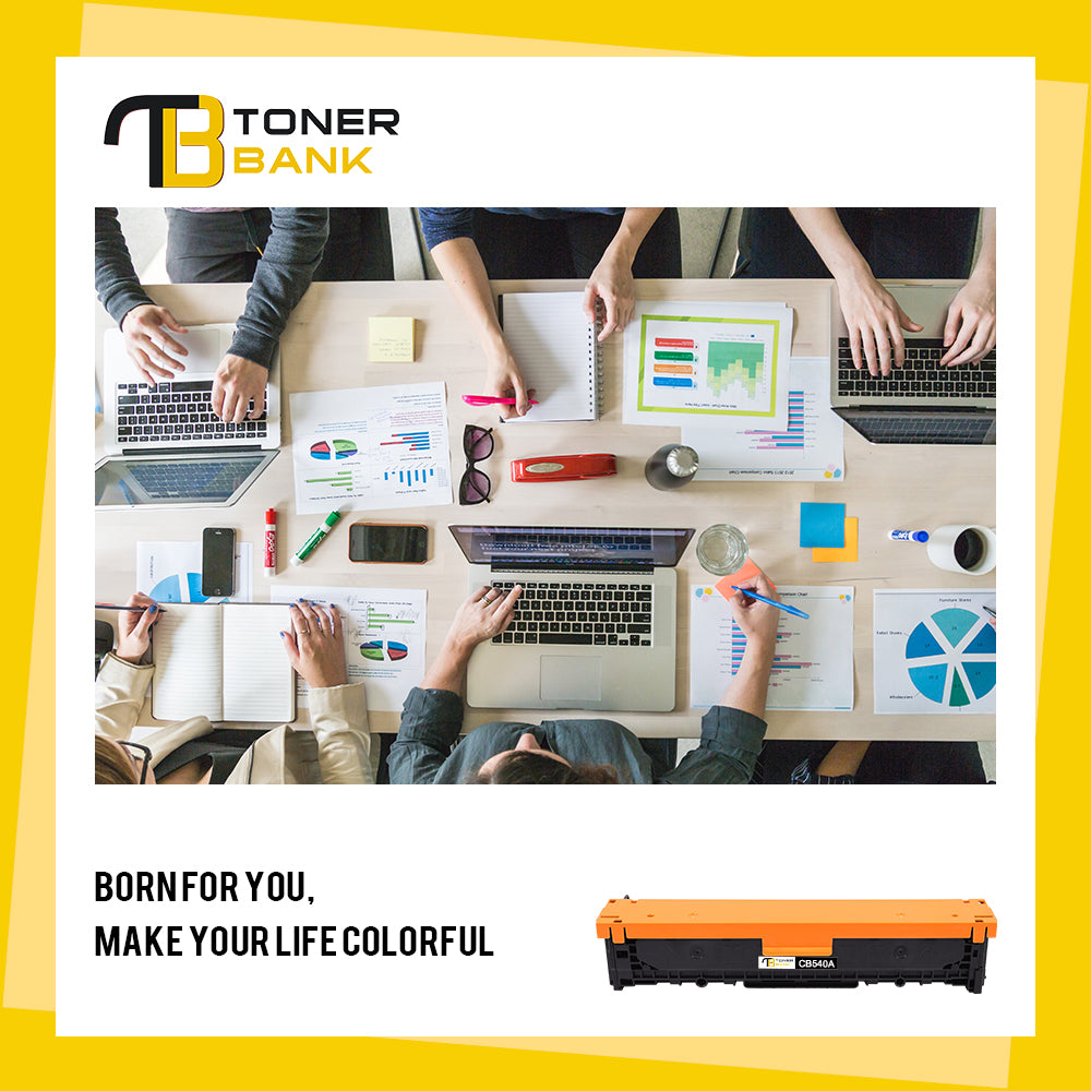 125A Toner Cartridge Compatible for HP 125A CB540A CB541A CB542A CB543A for HP LaserJet CP1215 CP1518ni CP1515n CM1312nfi CM1312 MFP CP1518 Printer Ink (Black/Cyan/Magenta/Yellow, 4-Pack)