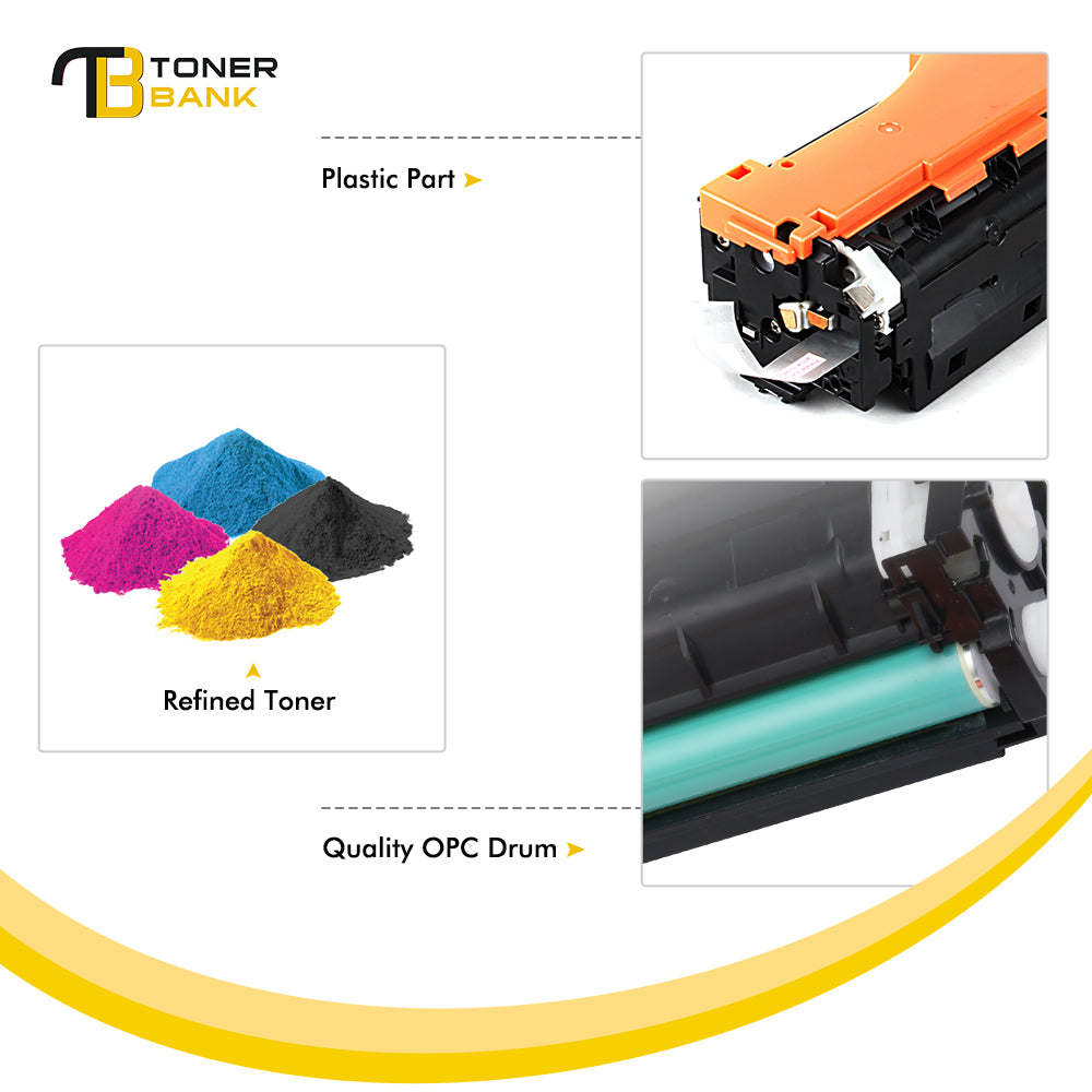 Toner Bank Compatible Toner Cartridge for Canon 118 image Class MF726CDW MF8580CDW LBP7660CDN LBP7200CDN Printer Replacement (Black Cyan Yellow Magenta, 4 Pack)