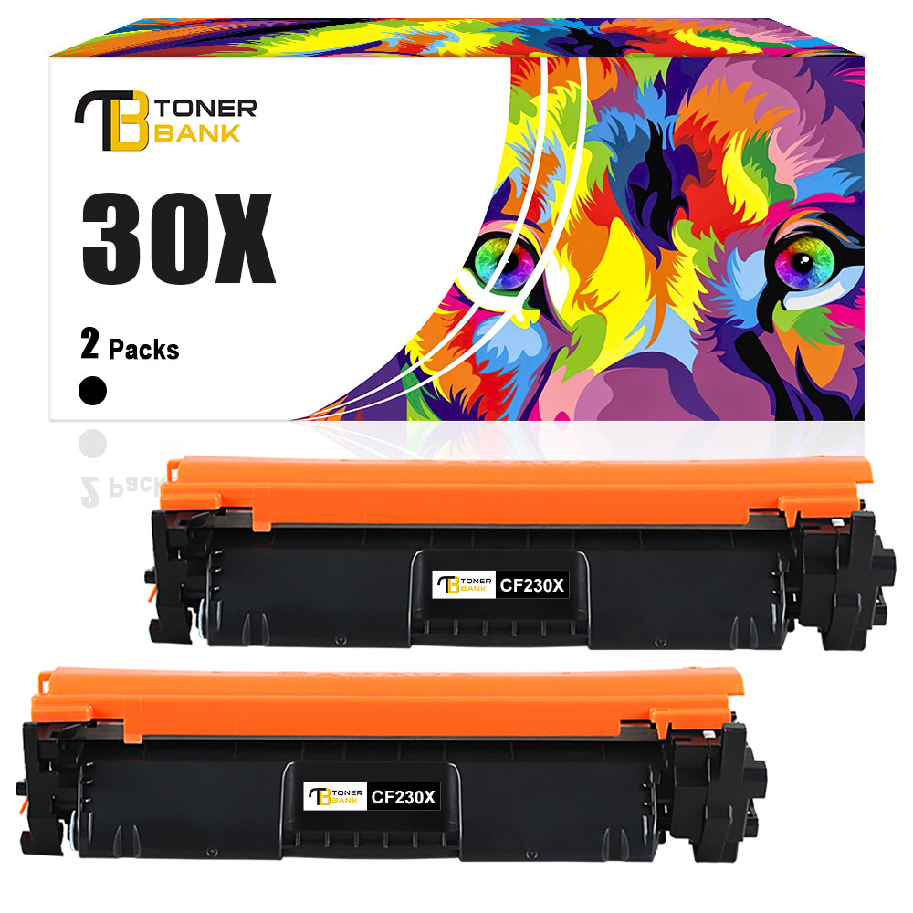 Compatible for HP 30A CF230A Black 2-Pack