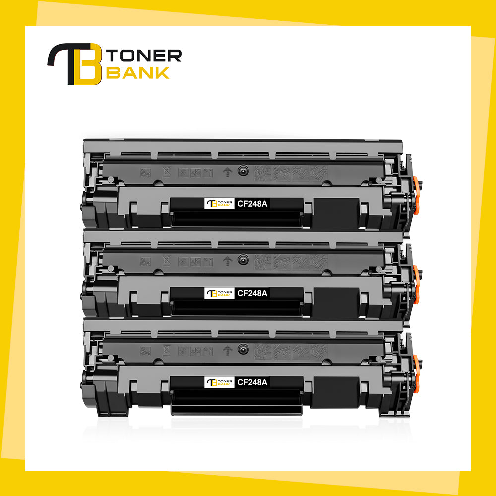48A Toner Cartridge Compatible for HP CF248A 48A HP LaserJet Pro M15w MFP M29w M28w M15a M16a M16w M28a M29a M15 M29 M28 M16 Printer Ink (3-Pack Black)
