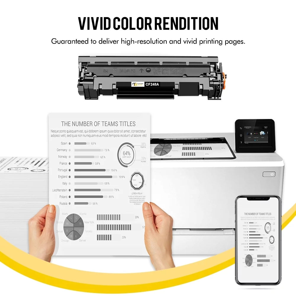 compatible hp 48a toner cartridge 4 pack