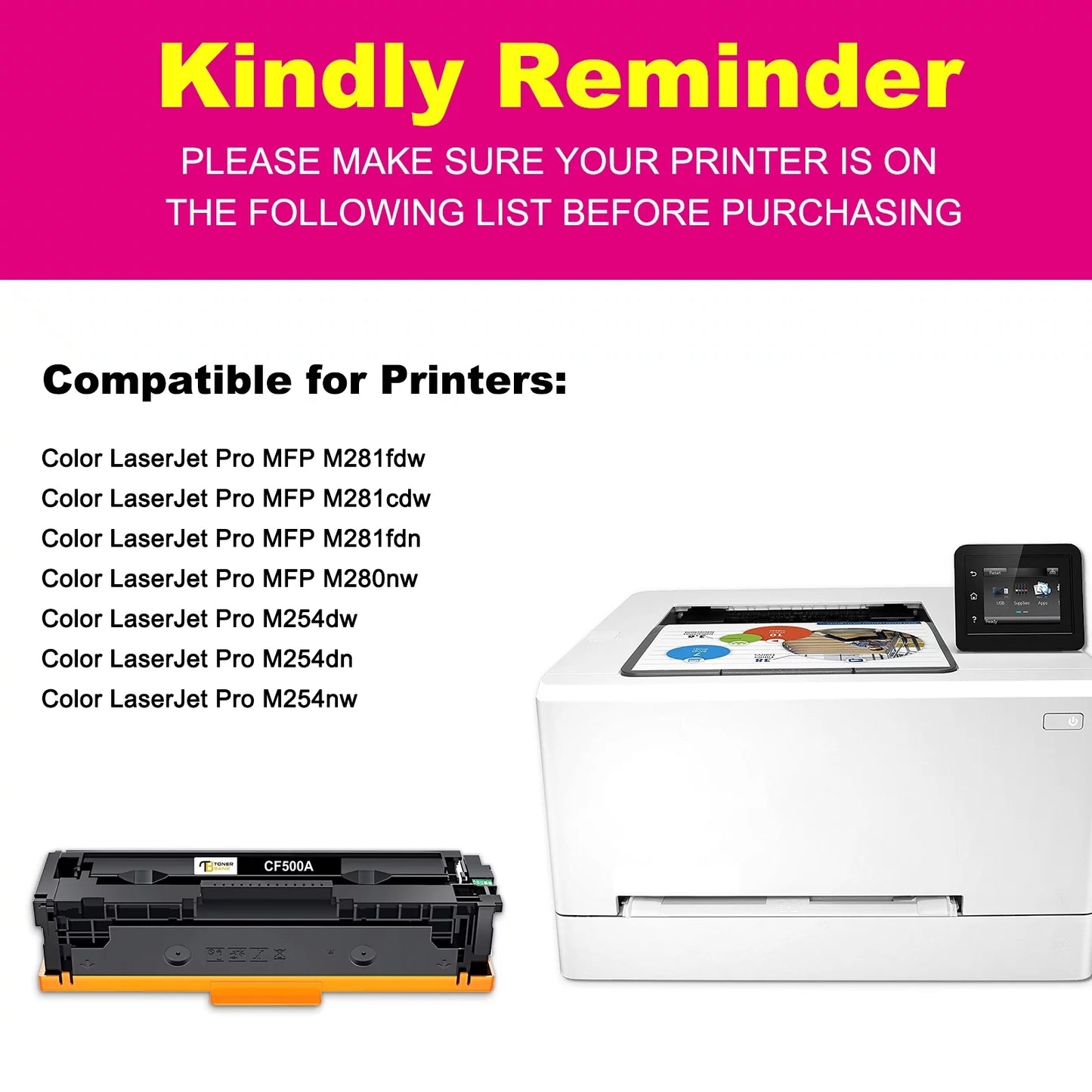 compatible hp 202a toner cartridge 5 pack