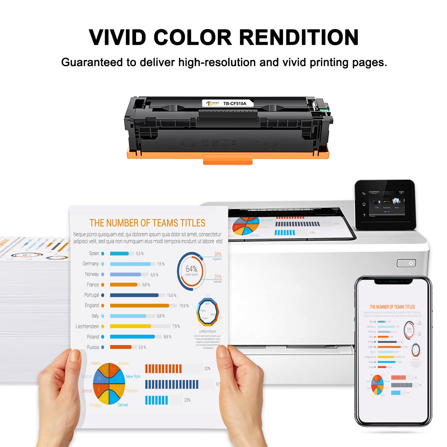 Toner Bank 204A CF510A Toner Cartridge Compatible for HP 204A CF510A CF511A CF512A CF513A Laserjet Pro MFP M180n M180nw M181fw M154nw M154a (Black Cyan Yellow Magenta, 4 Pack)