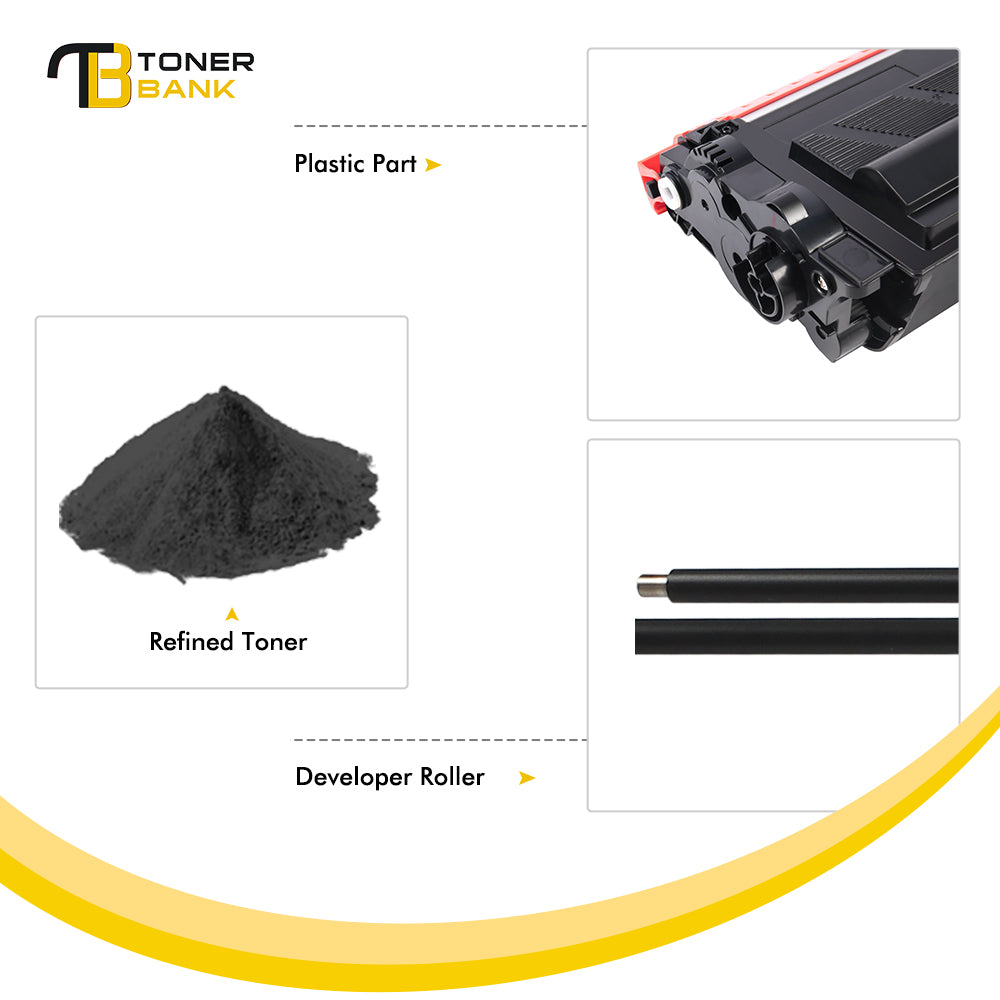compatible brother tn850 toner cartridge 2 pack