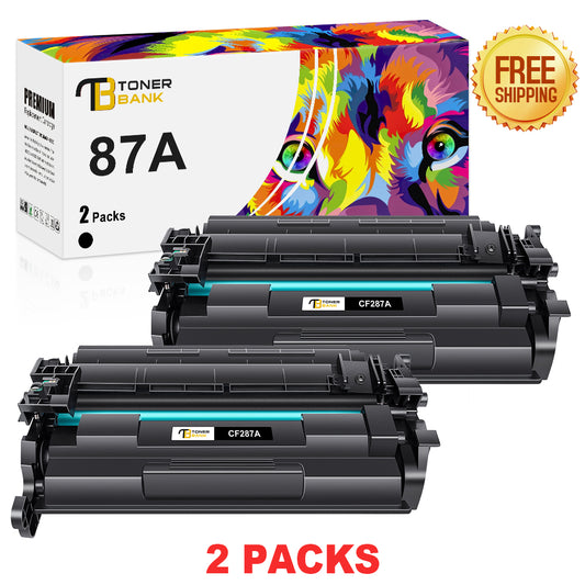 87A Toner Cartridge Compatible for HP 87A CF287A CF287X 87X M506 LaserJet Enterprise M501 M501dn M506 M506n M527dn M506dn M506x M527f M501n Printer (Black, 2-Pack)