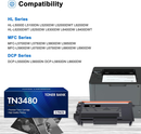 Toner Bank TN3480 Kompatible für Brother TN-3480 TN3480 TN 3480 HL-L5100DN MFC-L5750DW MFC-L5700DW HL-L5200DW HL-L6400DW HL L5100DN MFC L5750DW HL-L5000D TN-3430 TN3430 3430 Schwarz, 2er-Pack