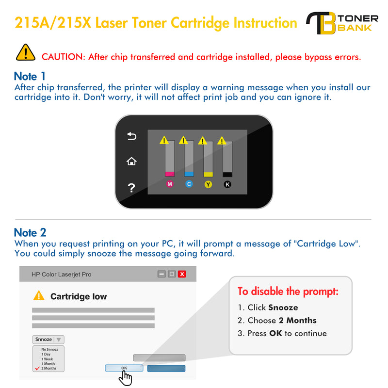215A Toner Cartridge NO-CHIP Compatible for HP 215A W2310A W2311A W2312A W2313A MFP M182nw M183fw M182 M183 M155 Printer Ink( Black/Yellow/Cyan/Magenta, 4-Pack)