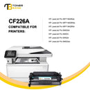 Toner Bank 26A CF226A Compatible Toner Cartidge Replacement for HP 26A CF226A 26X CF226X Pro M402n M402dn M426 M402d M402dw Laser Jet MFP M426fdw M426fdn M402 M426dw Printer Ink(Black 4PACK)