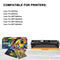 206A Toner Cartridges 4 Pack M283fdw | 206X (with Chip) Compatible for HP 206A 206X Color MFP M283fdw M283cdw M283 Pro M255dw M255 Printer W2110A W2110X High Yield (Black Cyan Yellow Magenta)