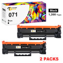 071 071H 2-Pack Toner Cartridge with Chip Compatible for Canon CRG-071 CRG-071H i-SENSYS LBP122dw MF272dw MF273dw MF275dw MF274dn MF271dn LBP121dn Printer (Black)