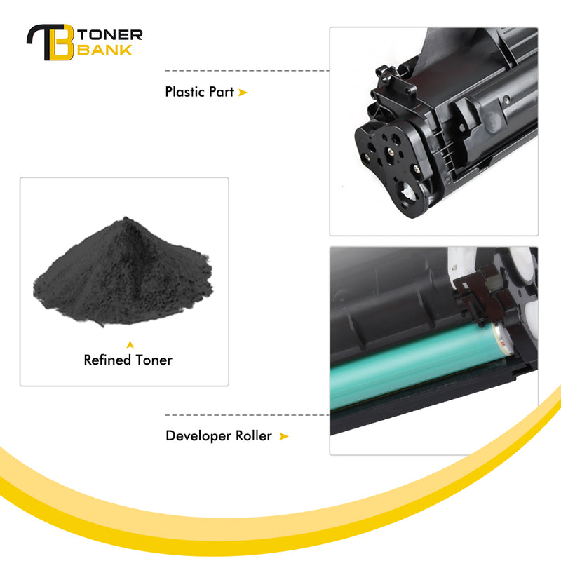 12A Black Toner Cartridge Compatible for HP 12A Q2612A Q2612D Laserjet 1012 1022 1020 1018 1022N 1010 3015 3050 3030 3052 3055 M1319F Printer Ink (4-Pack, Black)