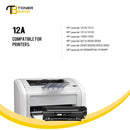 12A Black Toner Cartridge Compatible for HP 12A Q2612A Q2612D Laserjet 1012 1022 1020 1018 1022N 1010 3015 3050 3030 3052 3055 M1319F Printer Ink (4-Pack, Black)