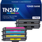 Toner Bank Compatible for Brother TN-243CMYK Toner Value Pack TN247 for Brother DCP-L3550CDW DCP-L3510CDW HL-L3210CW HL-L3230CDW MFC-L3750CDW MFC-L3710CW TN243CMYK Black Cyan Yellow Magenta 5-Pack