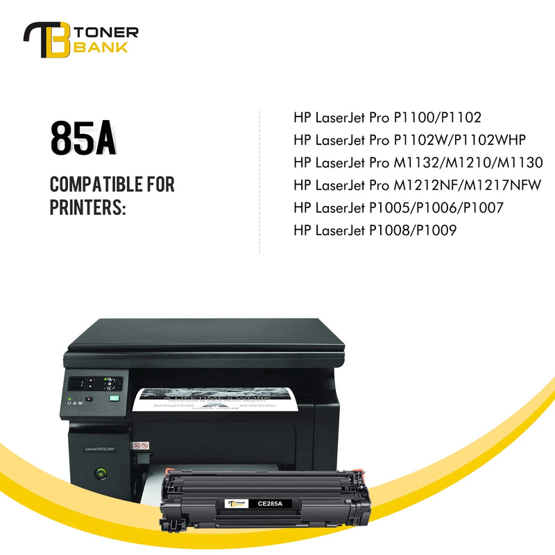 85A CE285A Toner Cartridge 4 Pack Black Compatible for HP 85A CE285A CE285D for HP Pro P1102w P1102 M1217nfw M1212nf MFP Printer Ink