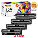 85A CE285A Toner Cartridge 4 Pack Black Compatible for HP 85A CE285A CE285D for HP Pro P1102w P1102 M1217nfw M1212nf MFP Printer Ink