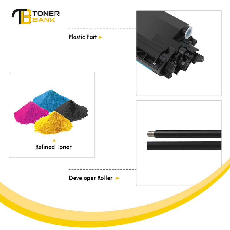 TN229XL Toner Cartridge with Chip Compatible for Brother TN-229XL TN229 TN-229 Work for MFC-L3780CDW MFC-L3720CDW HL-L3280CDW HL-L3220CDW HL-L3300CDW Printer (High Yield, BK/C/M/Y)