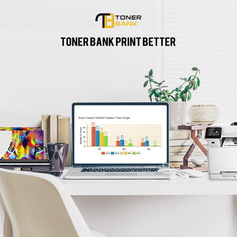 TN229XL Toner Cartridge with Chip Compatible for Brother TN-229XL TN229 TN-229 Work for MFC-L3780CDW MFC-L3720CDW HL-L3280CDW HL-L3220CDW HL-L3300CDW Printer (High Yield, BK/C/M/Y)