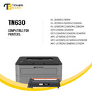 Toner Bank TN630 Toner Cartridge Compatible for Brother TN-630 TN630 TN660 DCP-L2540DW MFC-L2700DW HL-L2380DW HL-L2300D MFC-L2740DW Laser Printer Ink (Black, 2-Pack)