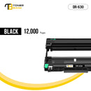 2-Pack DR630 Drum Unit Compatible for Brother DR630 DR-630 DR 630 DCP-L2520DW DCP-L2540DW HL-L2300D HL-L2305W HL-L2320D HL-L2340DW HL-L2360DW HL-L2380DW HL-L2680W Printer (Black)