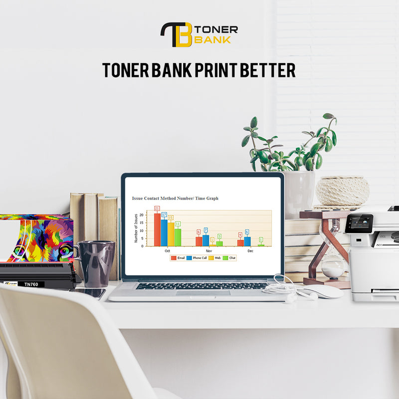 Toner Bank TN730 TN760 Toner Cartridge Compatible for Brother TN-760 TN 760 TN-730 730 Work for DCP-L2550DW MFC-L2710DW MFC-L2750DW HL-L2395DW HL-L2350DW HL-L2390DW HL-L2370DW Printer (Black, 2-Pack)