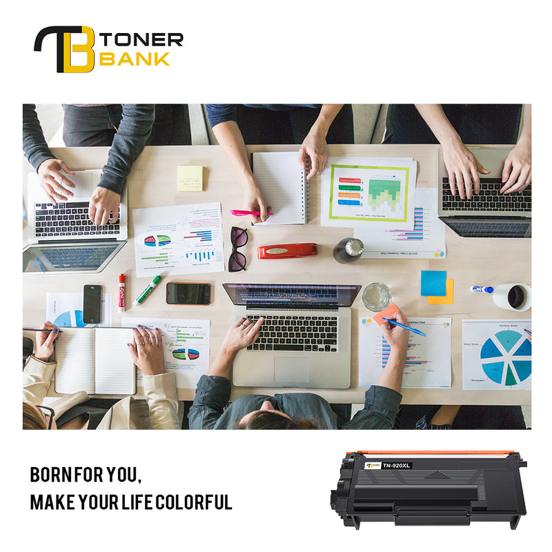 Toner Bank TN920XL Toner Cartridge Compatible for Brother TN-920XL HL-L5210DN L6210DW L6217DW L6310DW L6415DW EX415DW DCP-L5510DN MFC-L5710DN L5715DW L5717DW L5915DW Printers (Black 2-Pack)