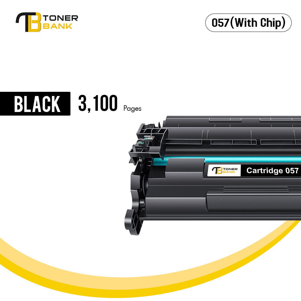 057 057H 2-Pack Compatible Toner Cartridge for Canon 057 CRG057 with Chip image CLASS LBP226dw LBP227dw image CLASS MF445 MF448dw Printer ink (Black)