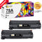 CE278A 78A Toner Cartridge Compatible for HP 78A 278A CE278D HP Laserjet Pro M1536dnf MFP P1606dn M1536dnf 1536dnf 1606dn P1606 P1566 P1560 M1536 Printer Ink (Black, 2-Pack)