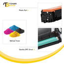 206A Toner Cartridges With Chip Compatible for HP 206A W2110A 206X W2110X Color LaserJet Pro MFP M283fdw M283cdw M255dw M283fdn M282nw M283 M255 Printer Ink (Black Cyan Magenta Yellow 4-Pack)