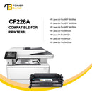 26A CF226A Toner Cartidge Compatible for HP 26A CF226A 26X CF226X LaserJet Pro M402n M402dn M426 M402d M402dw Laser Jet MFP M426fdw M426fdn M402 M426dw Printer Ink (Black 4-Pack)