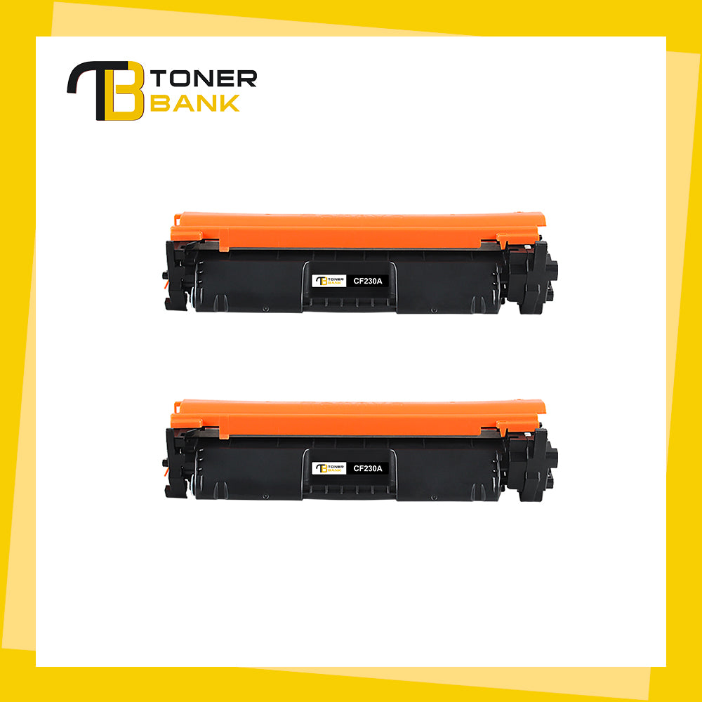 30A CF230A Black Toner Cartridge Compatible for HP 30A CF230A 30X CF230X HP Laserjet Pro M203dw MFP M227fdw M203dw M227fdn M203dn M227sdn M203d M227 M203 Series Printer Ink (2-Pack)